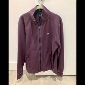 Lacoste Purple Reversible Zip-Up Jacked Mens Medium Rarely Worn Great Shape